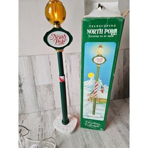 Santa's best telescoping North Pole lamp light lantern vintage decor home Xmas